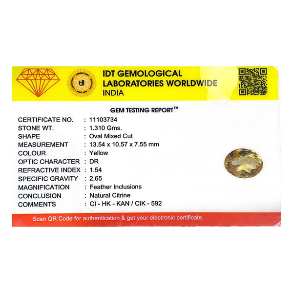 Citrine - 6.55 Carat