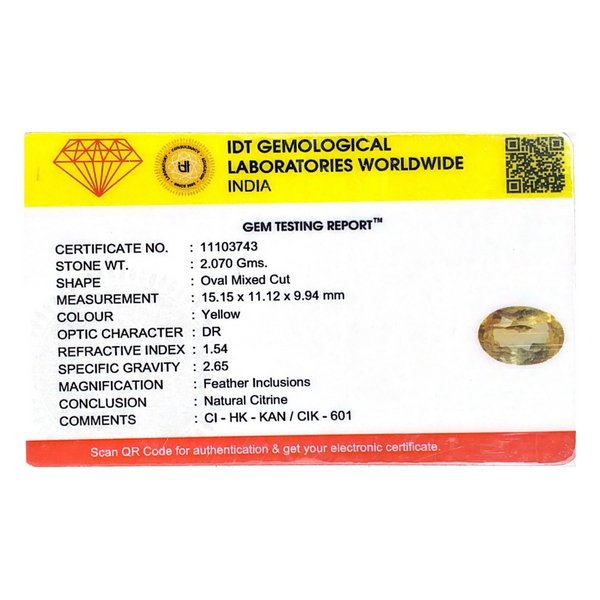 Citrine - 10.35 Carat