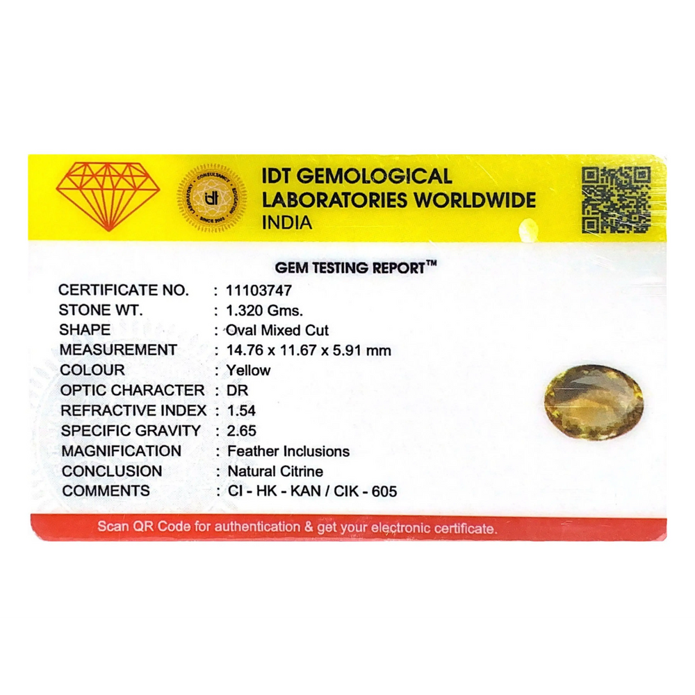 Citrine - 6.6 Carat