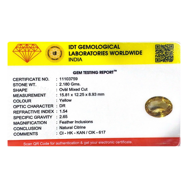 Citrine - 10.9 Carat
