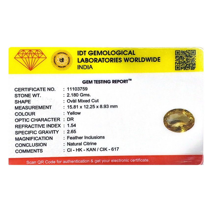 Citrine - 10.9 Carat