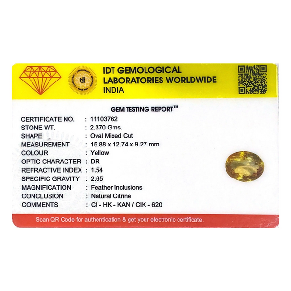 Citrine - 11.85 Carat