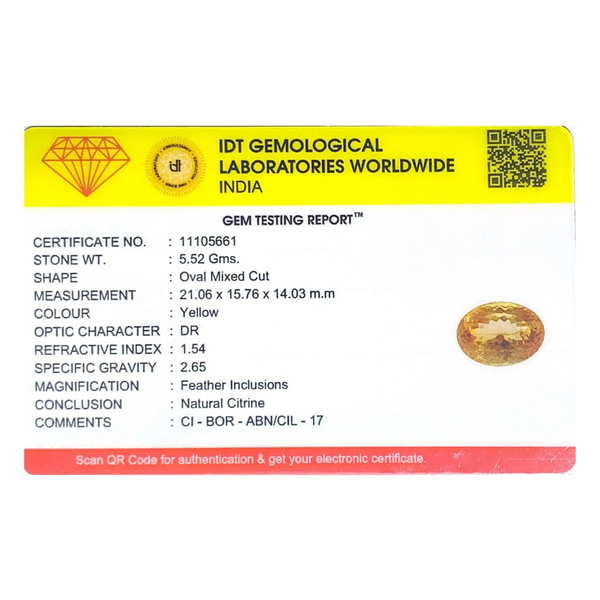 Citrine - 27.6 Carat