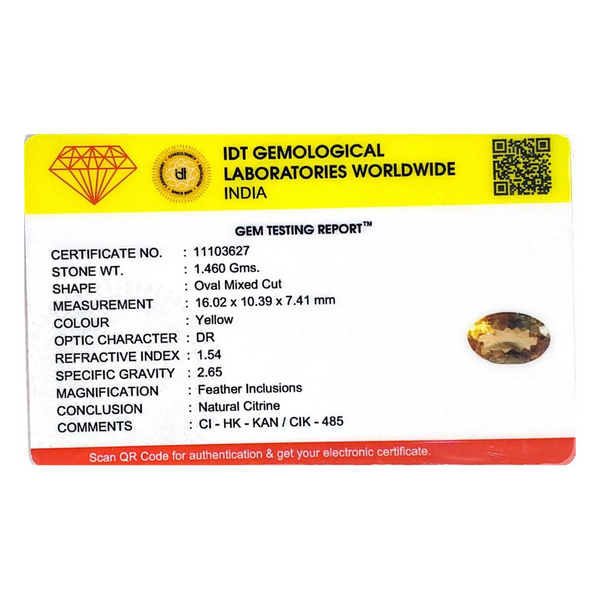 Citrine - 7.3 Carat