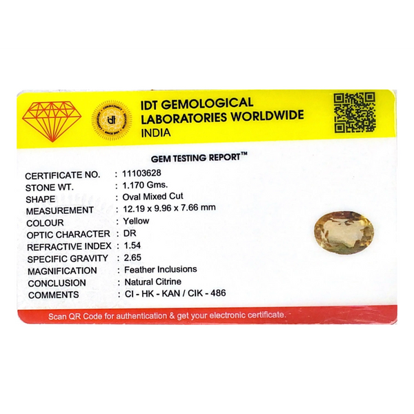 Citrine - 5.85 Carat