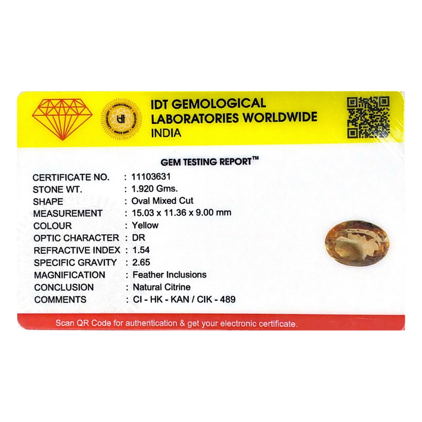 Citrine - 9.6 Carat