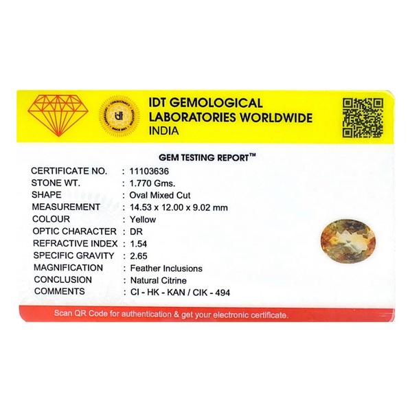 Citrine - 8.85 Carat