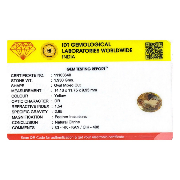 Citrine - 9.65 Carat