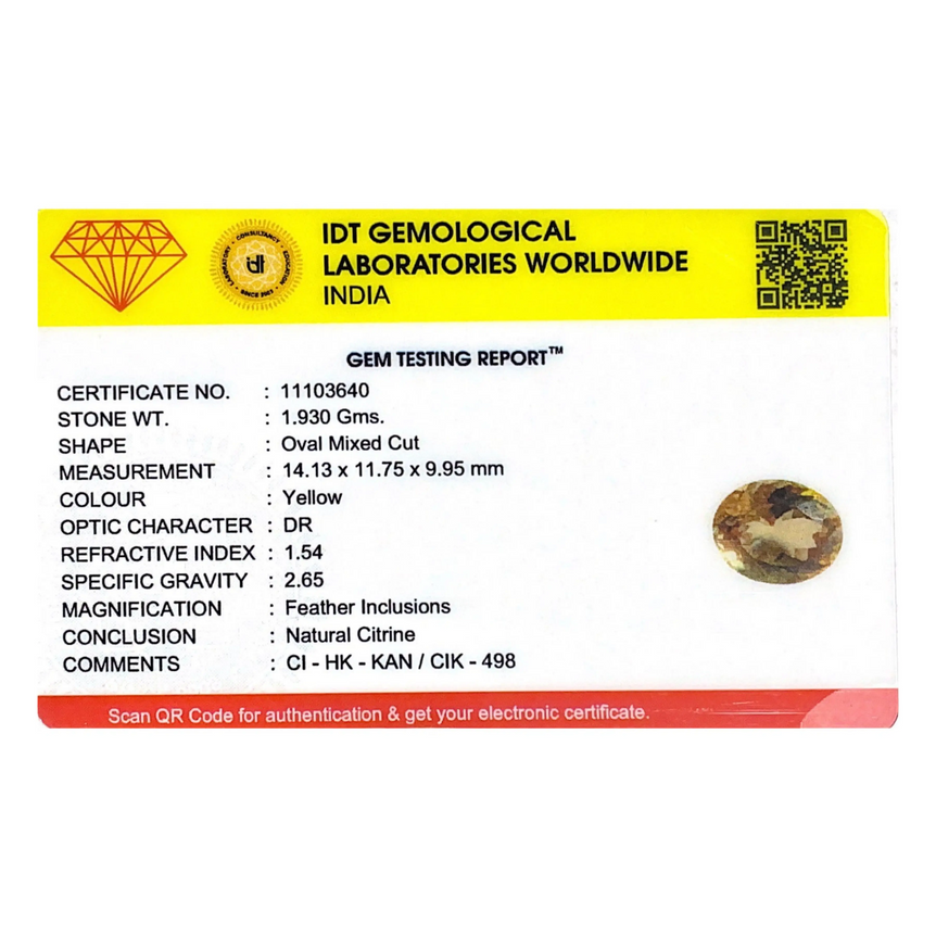 Citrine - 9.65 Carat