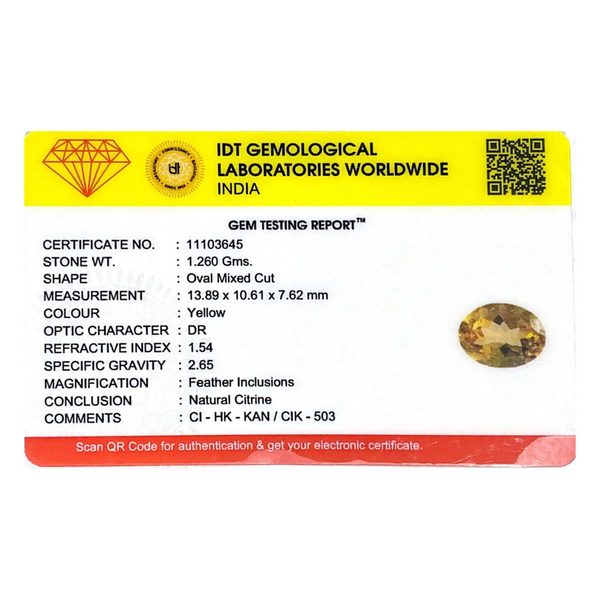 Citrine - 6.3 Carat