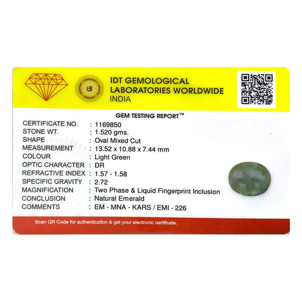 Colombian Emerald - 7.6 Carat - Pramogh