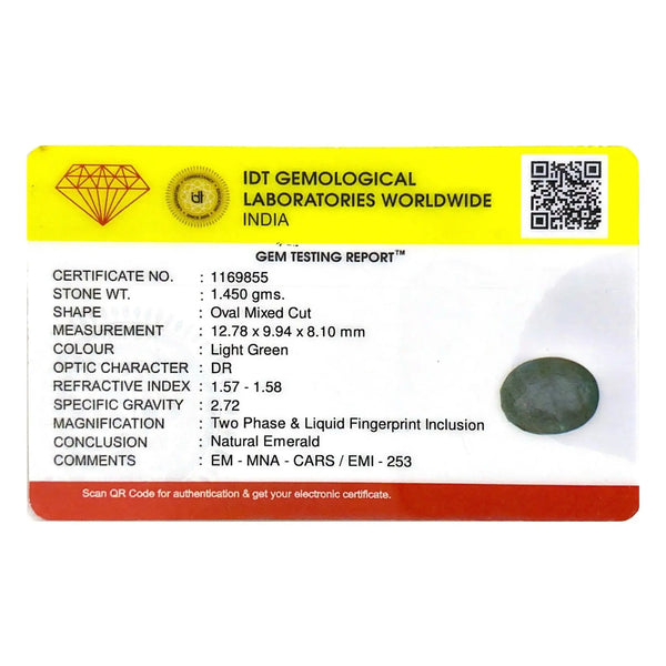 Colombian Emerald - 7.25 Carat - Pramogh