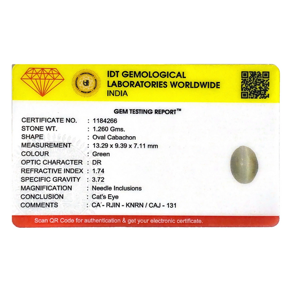 Catseye - 6.3 Carat - Pramogh