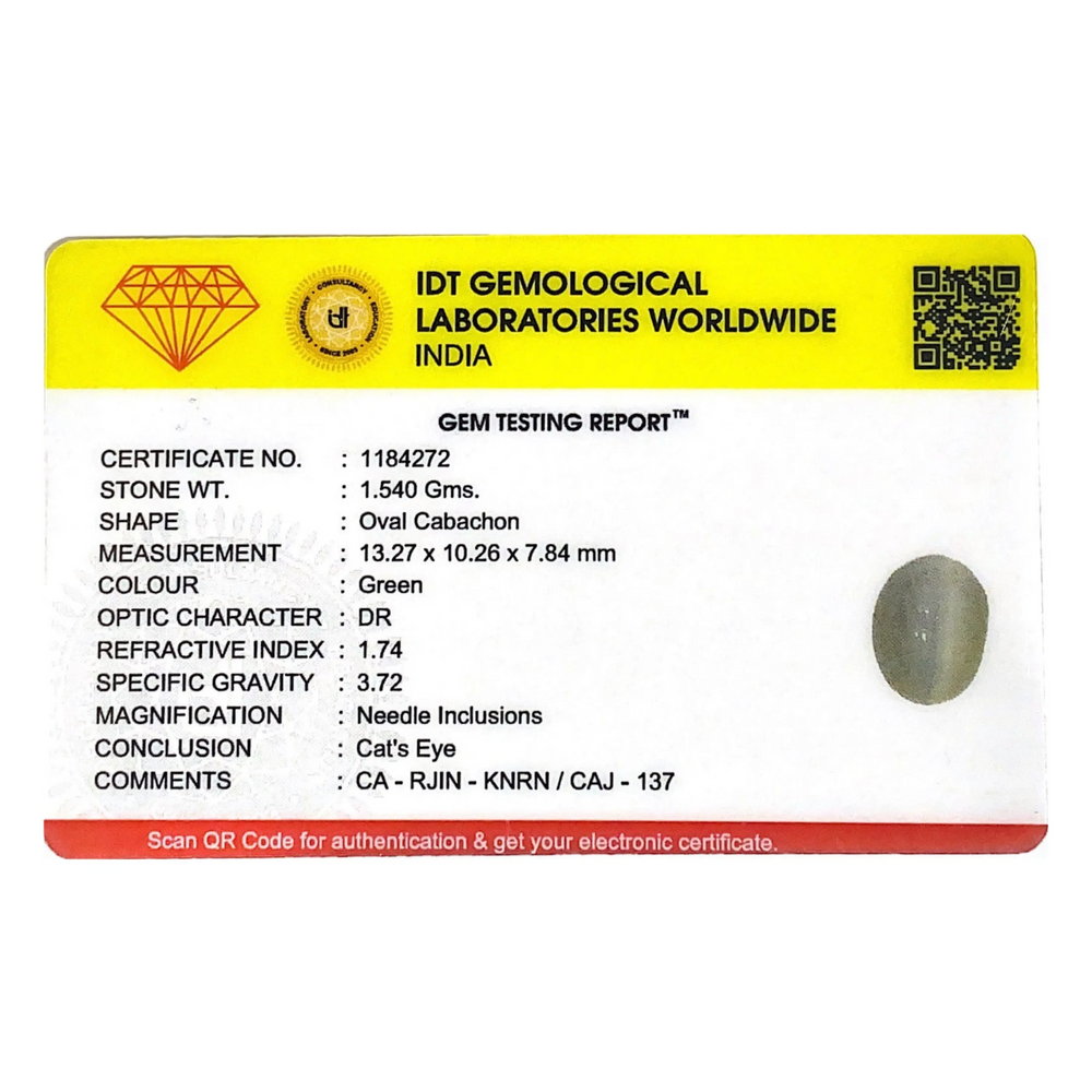 Catseye - 7.7 Carat - Pramogh
