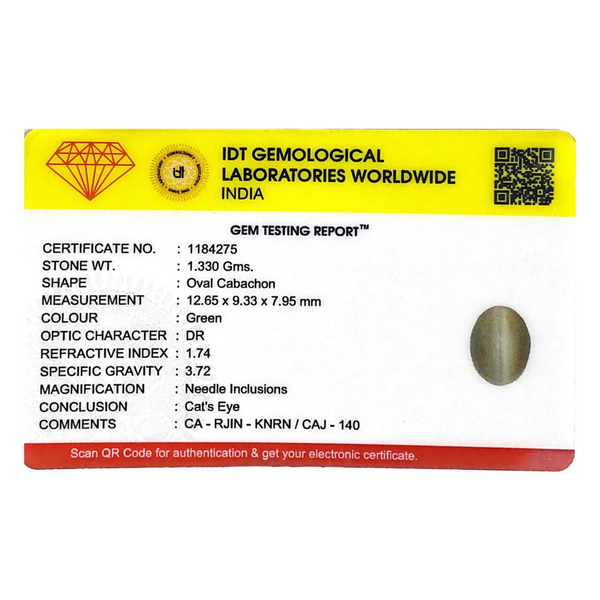 Catseye - 6.65 Carat - Pramogh