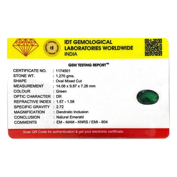 Zambian Emerald (Panna) - 6.35 Carat - Pramogh