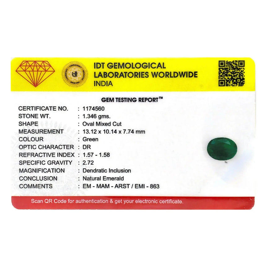 Zambian Emerald (Panna) - 6.73 Carat - Pramogh