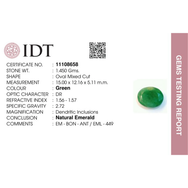 Emerald - 7.25 Carat