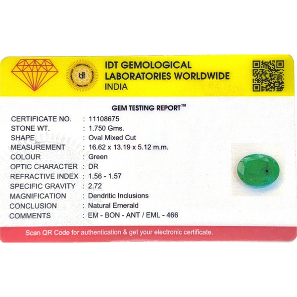 Emerald - 8.75 Carat