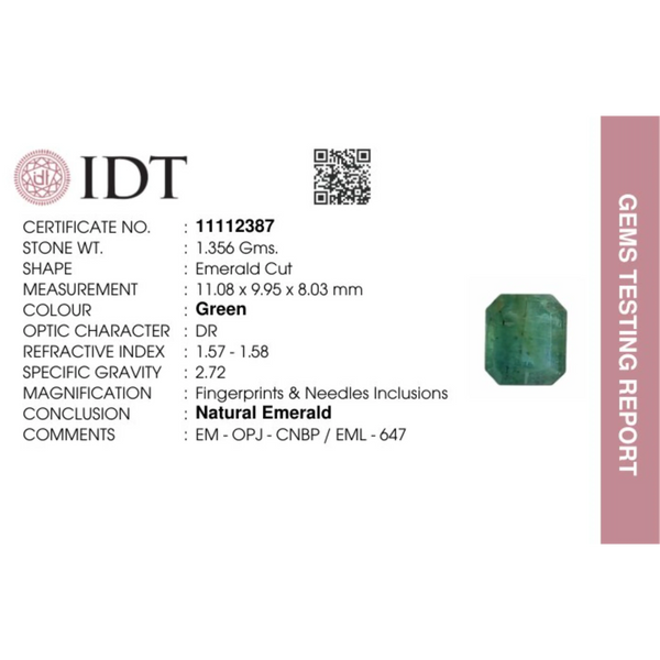 Zambian Emerald - 6.78 Carat