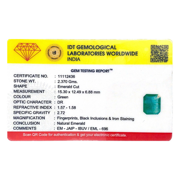 Zambian Emerald - 11.85 Carat