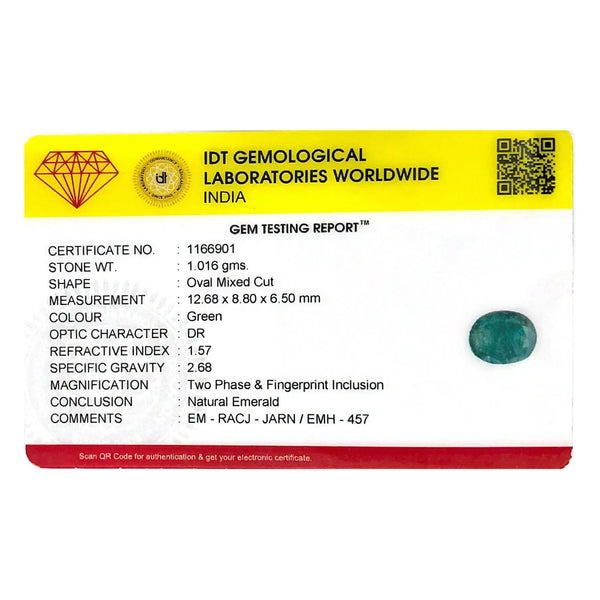 Brazillian Emerald (Panna) - 5.08 Carat - Pramogh