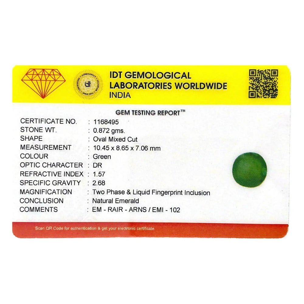 Colombian Emerald (Panna) - 4.36 Carat - Pramogh