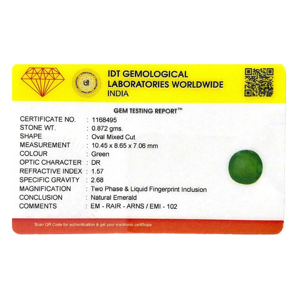 Colombian Emerald (Panna) - 4.36 Carat - Pramogh