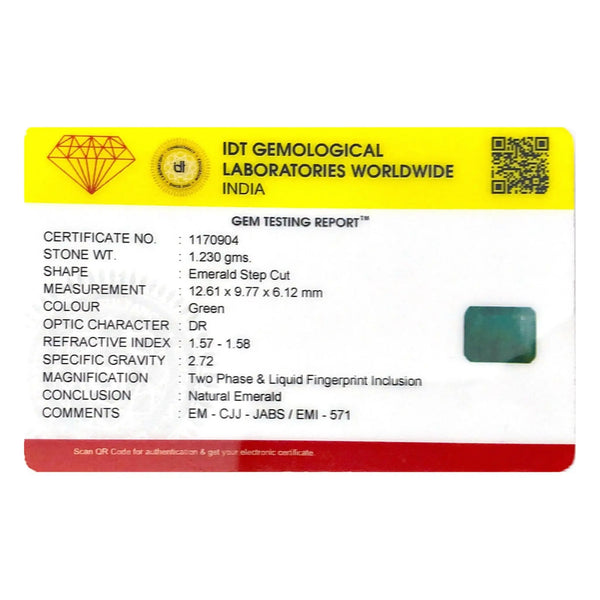 Brazillian Emerald (Panna) - 6.15 Carat - Pramogh