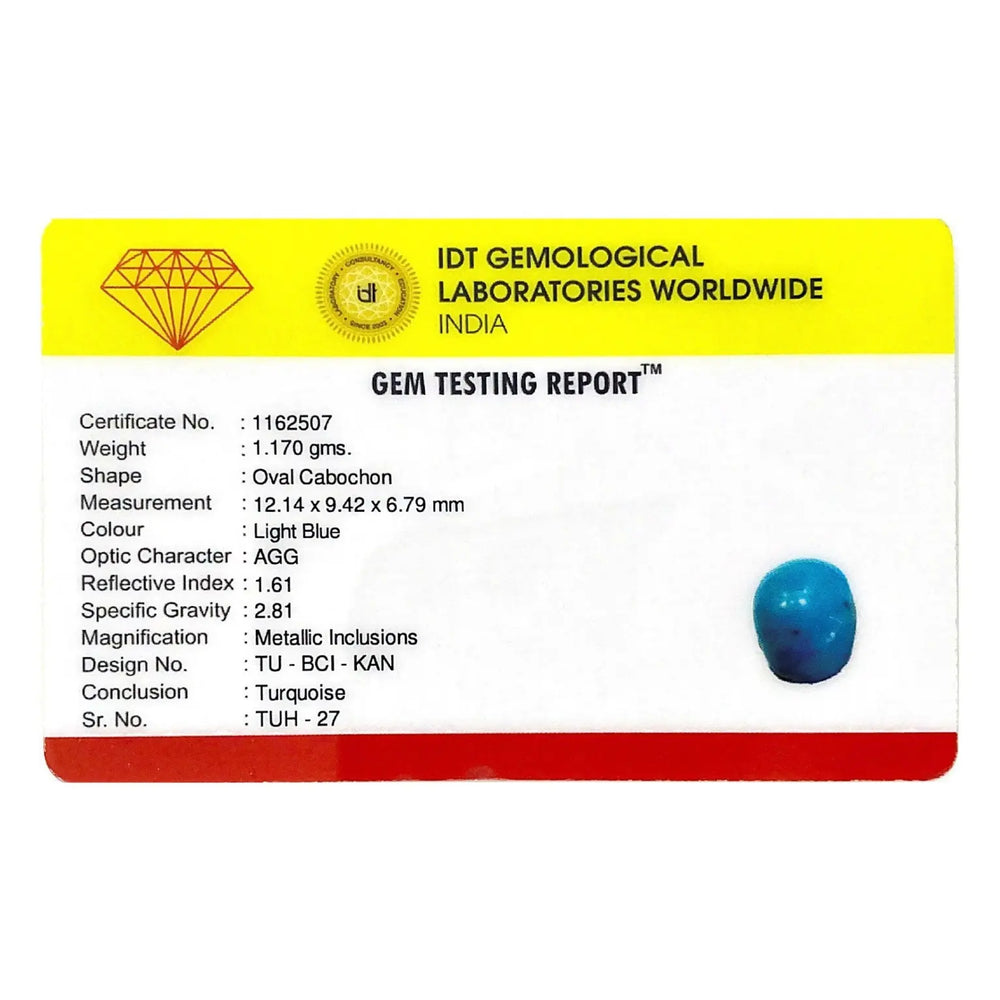 Turquoise - 5.85 Carat - Pramogh