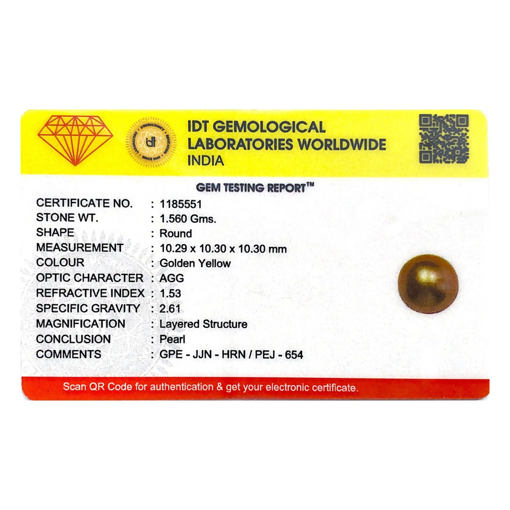 Golden Pearl - 7.8 Carat - Pramogh