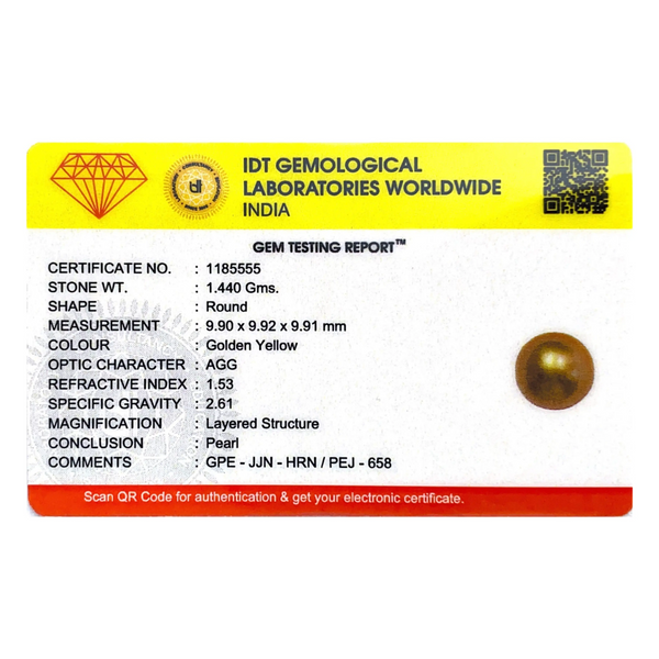 Golden Pearl - 7.2 Carat - Pramogh