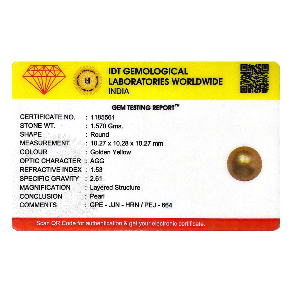 Golden Pearl - 7.85 Carat - Pramogh