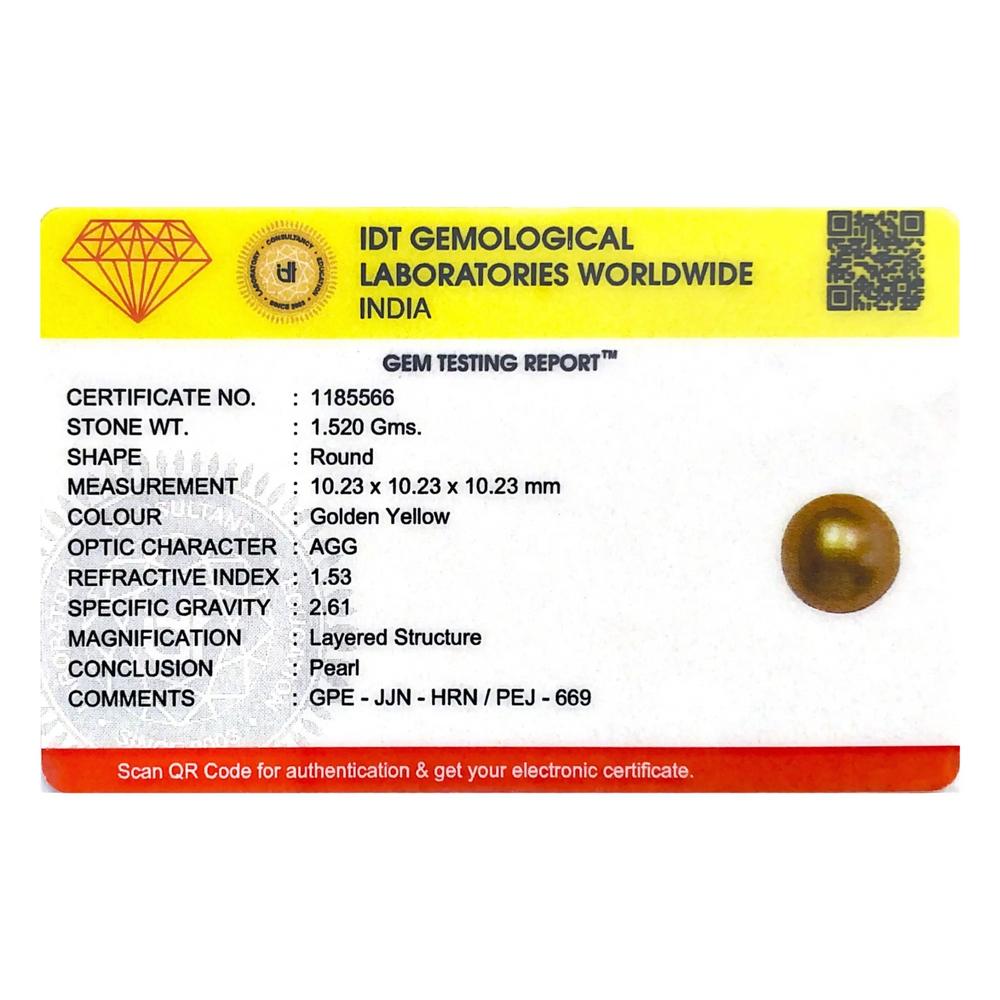 Golden Pearl - 7.6 Carat - Pramogh