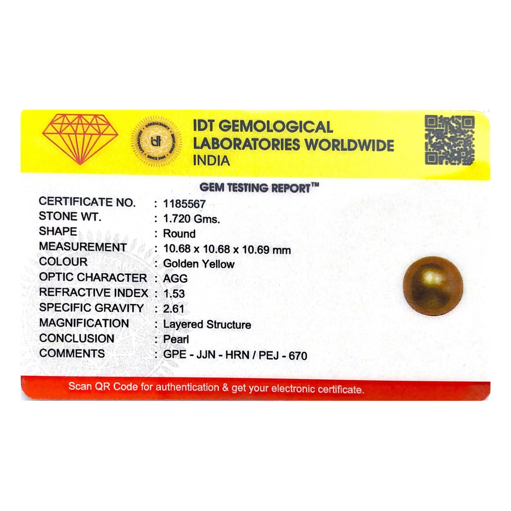 Golden Pearl - 8.6 Carat - Pramogh