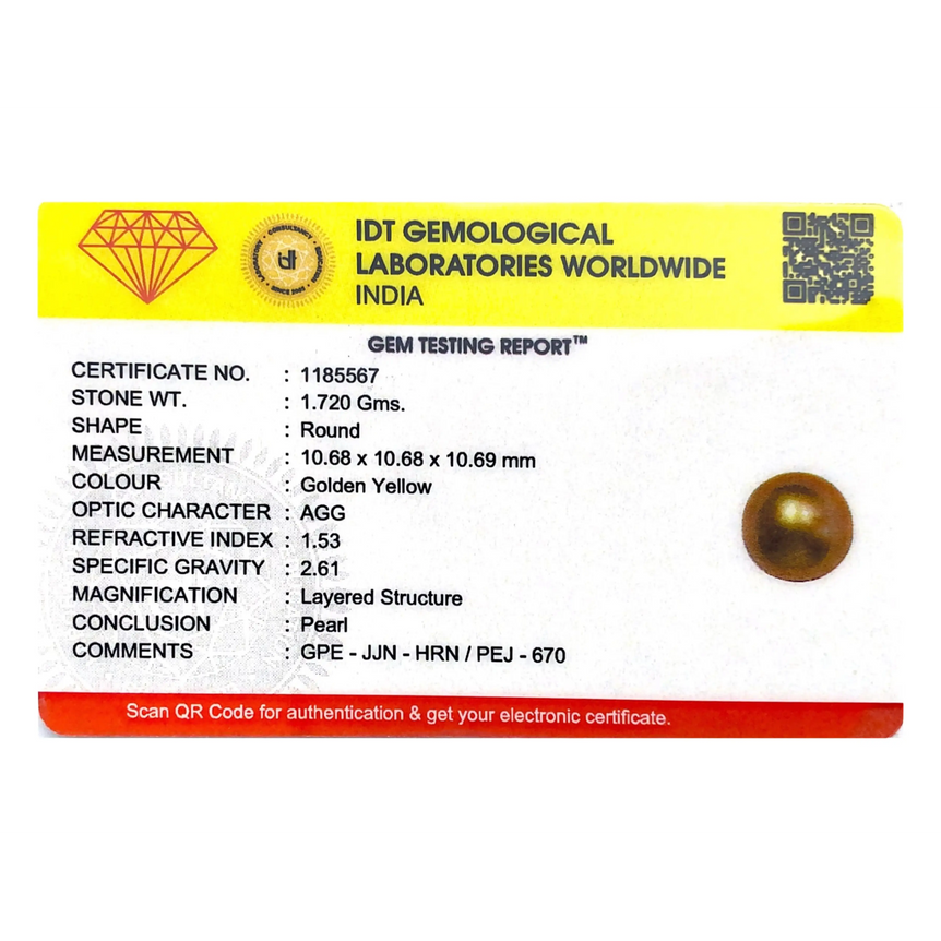 Golden Pearl - 8.6 Carat - Pramogh