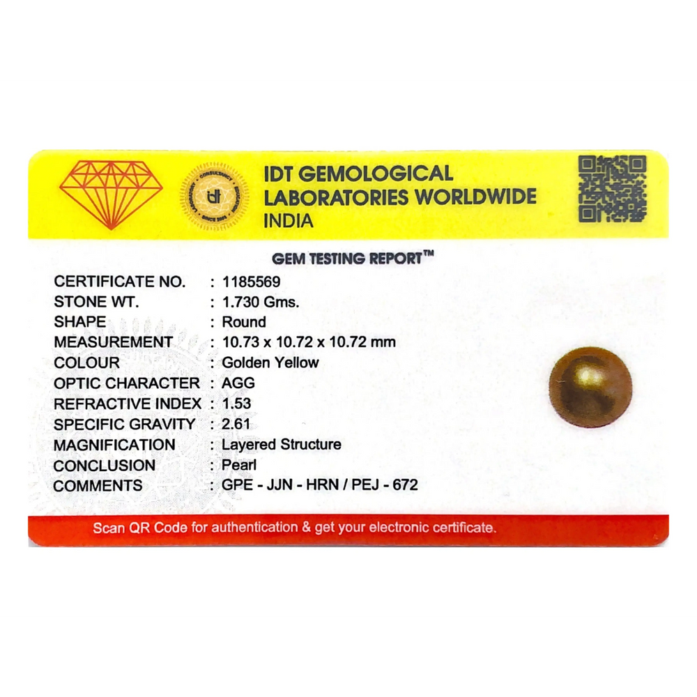 Golden Pearl - 8.65 Carat - Pramogh