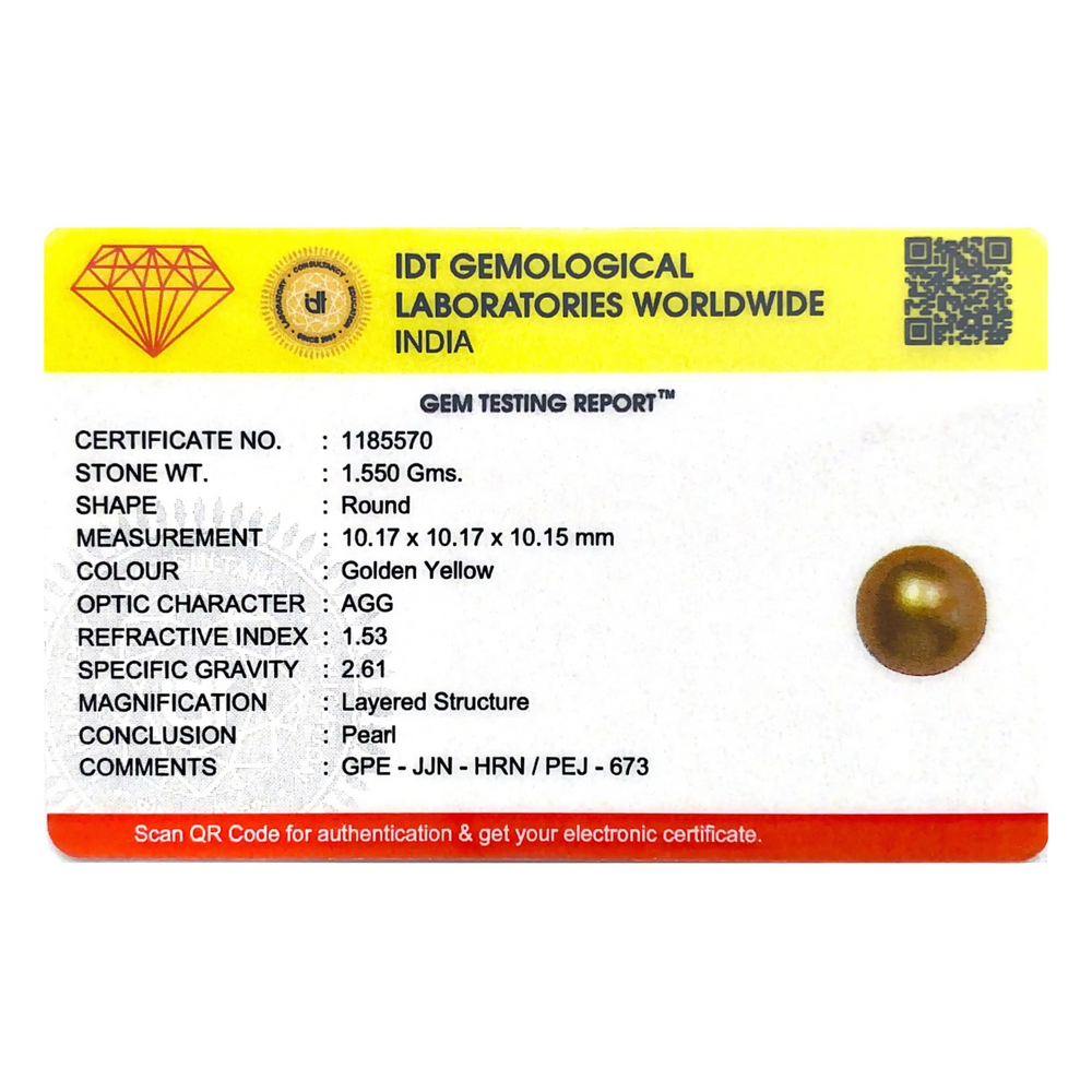 Golden Pearl - 7.75 Carat - Pramogh