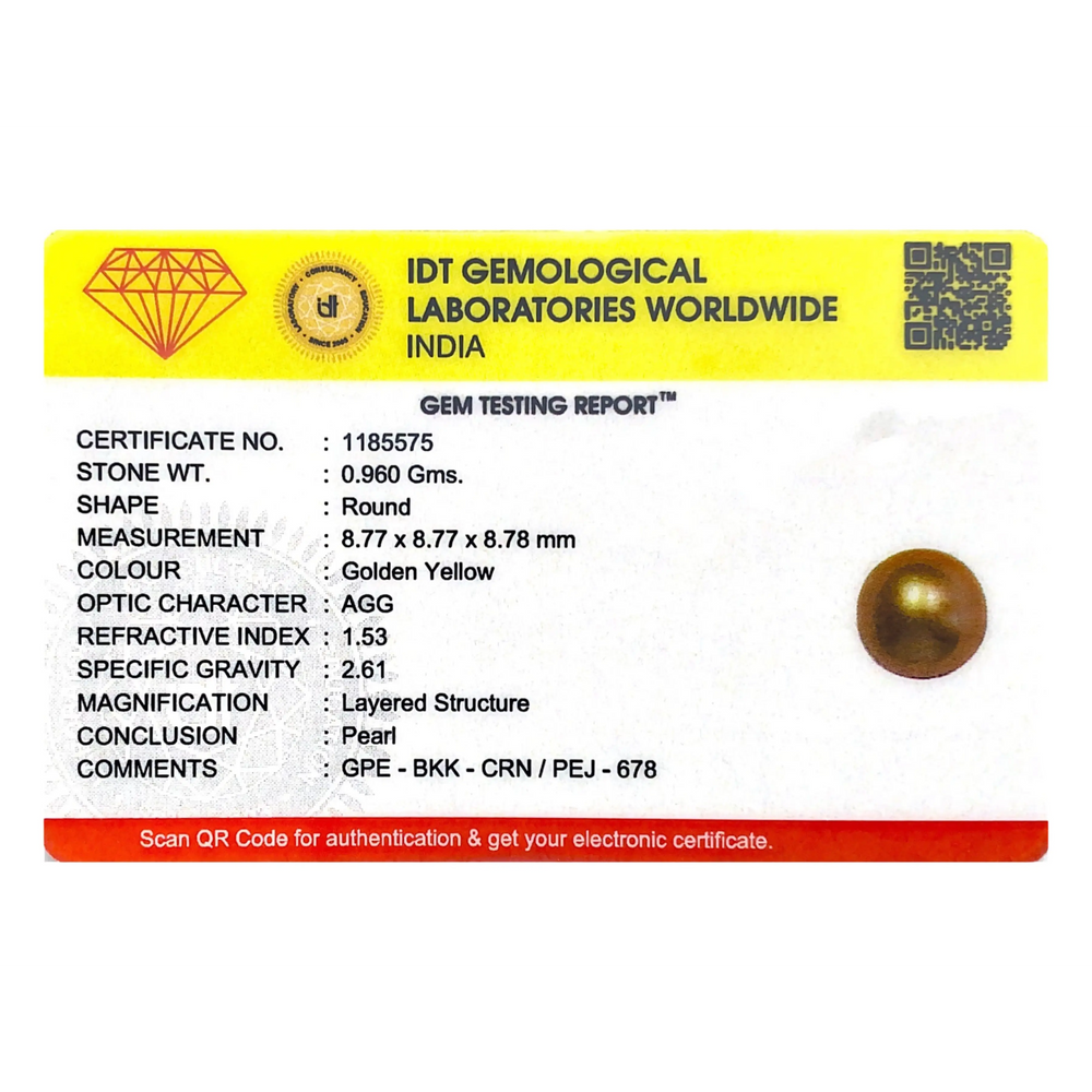 Golden Pearl - 4.8 Carat - Pramogh