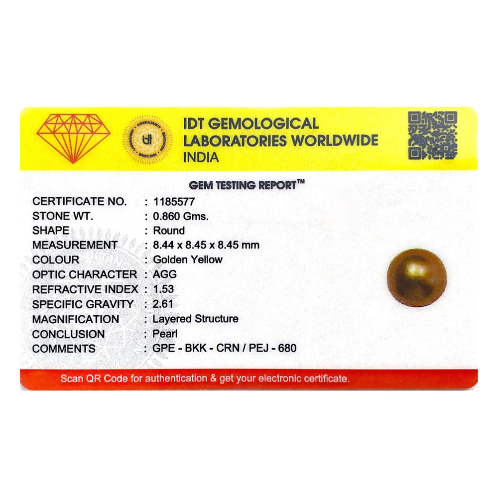 Golden Pearl - 4.3 Carat - Pramogh