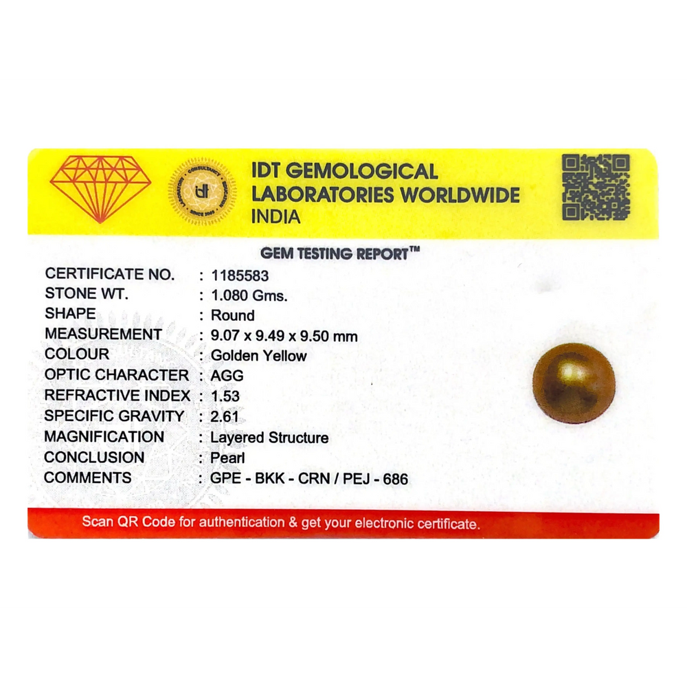 Golden Pearl - 5.4 Carat - Pramogh