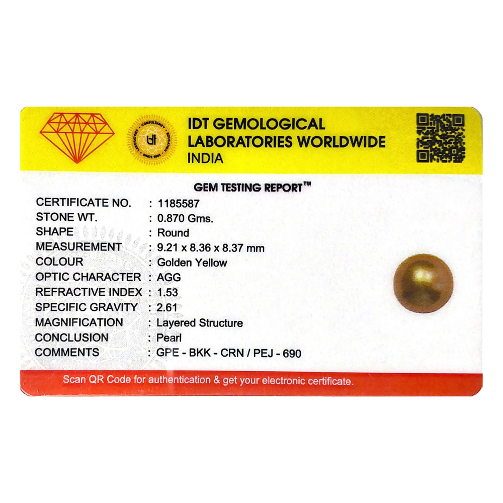 Golden Pearl - 4.35 Carat - Pramogh