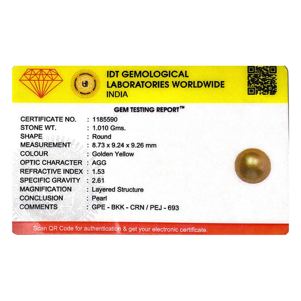 Golden Pearl - 5.05 Carat - Pramogh