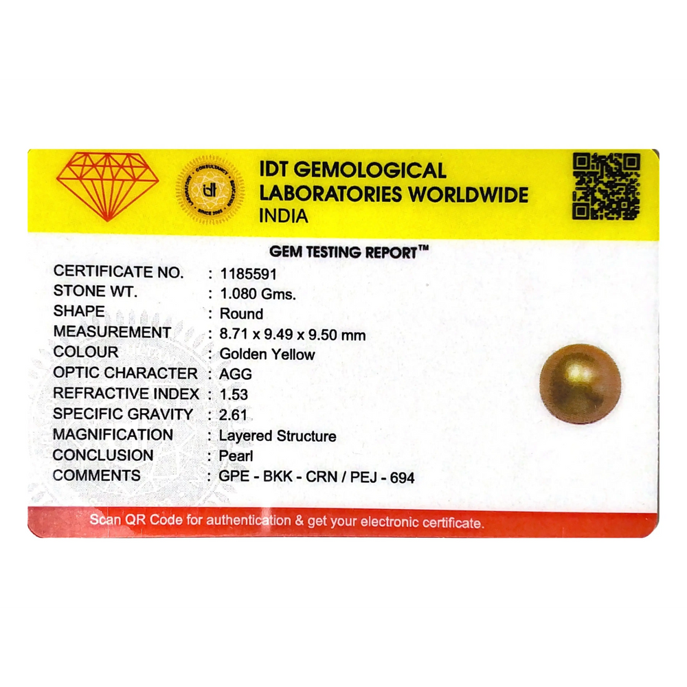 Golden Pearl - 5.4 Carat - Pramogh