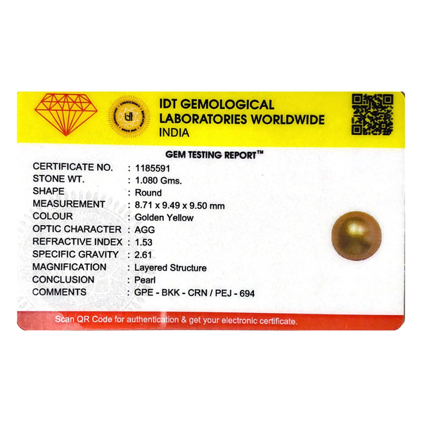 Golden Pearl - 5.4 Carat - Pramogh