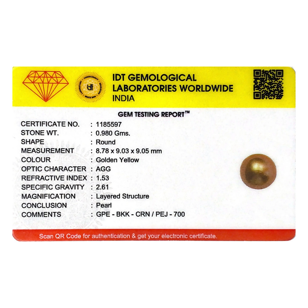 Golden Pearl - 4.9 Carat - Pramogh