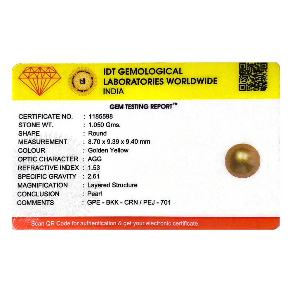 Golden Pearl - 5.25 Carat - Pramogh