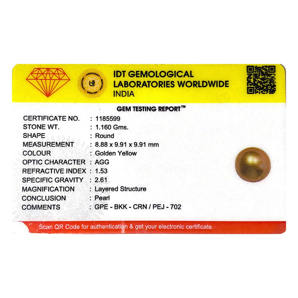 Golden Pearl - 5.8 Carat - Pramogh