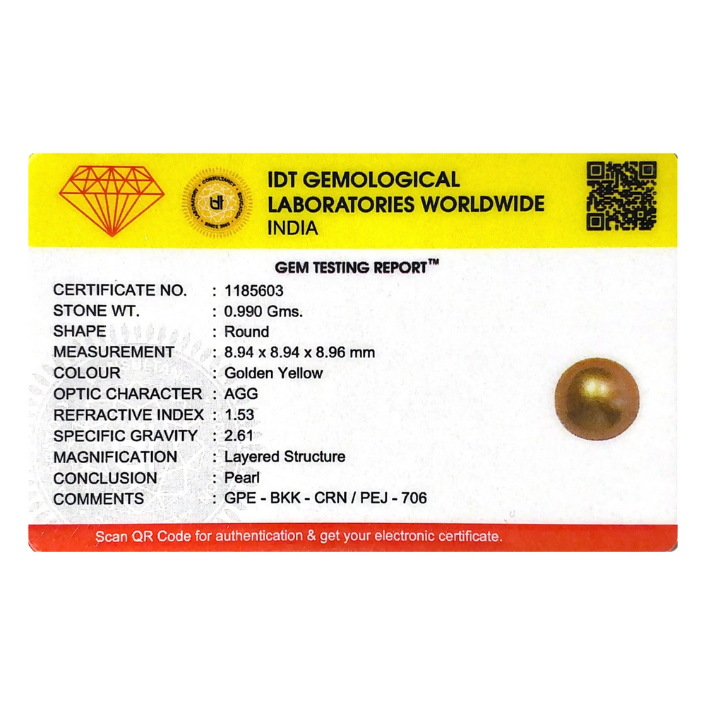 Golden Pearl - 4.95 Carat - Pramogh