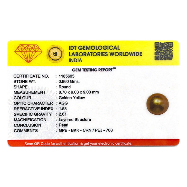 Golden Pearl - 4.8 Carat - Pramogh